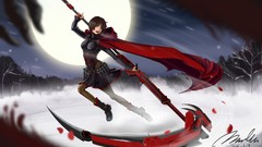 Snowflakes Trees snow winter night moon weapons cross hoodies 