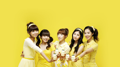 Snsd Celebrity headbands yellow