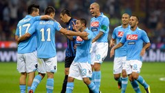 Soccer Napoli Marek Hamsik Christian Maggio Paolo Cannavaro
