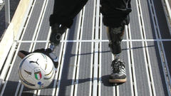 Soccer ramp iron runner