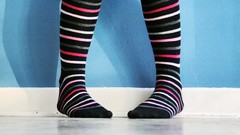 Socks multicolor striped legwear Zara Jay