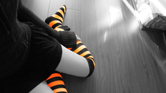 Socks selective coloring striped