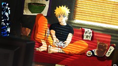 Sofa Manga blondes sunlight blue eyes uzumaki naruto bowls 