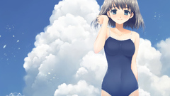Soft shading school swimsuits