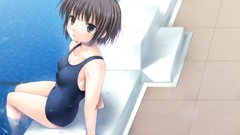 Soft shading school swimsuits