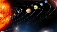Solar system planets outer space