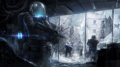 soldier artwork concept art futuristic science fiction