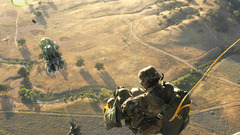 Soldiers Army parachuting