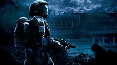 Soldiers digital art video games Halo ODST