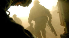 Soldiers Guns military low-angle