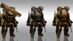 Soldiers mecha armor science