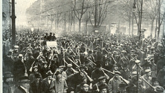 Soldiers on strike high