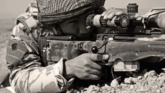 Soldiers snipers monochrome