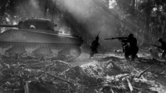 Soldiers tanks World War