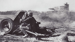 Soldiers tanks World War