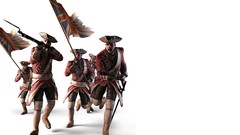 Soldiers white background pc games assassins creed 3 assassins 