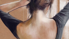 Sonia Grobelny (Artist) back backless dress backless clothing