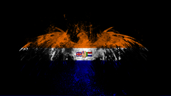 South Africa Flags high