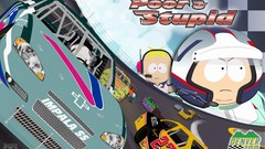 South park nascar racing eric cartman poor Butters Stotch