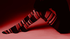 Sox sitting girl red