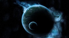 Space abstract planets