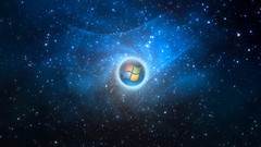 Space abstract windows windows 7 logos windows logo