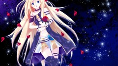 Space anime girls blue eyes vocaloid Lily (Vocaloid)