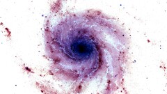 space art digital art Space colorful white blue pink