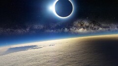 space art Space eclipse Milky Way