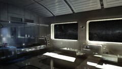Space cgi futuristic space art science fiction render interior