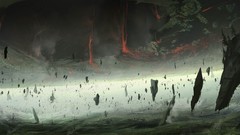 Space Crash apocalyptic rocks concept art artwork