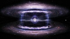 Space digital art concept art planet