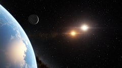 Space Engine planet Stars triple screen space art 3d render