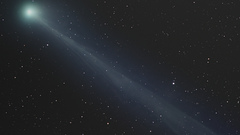 Space galaxy comet asteroid star light