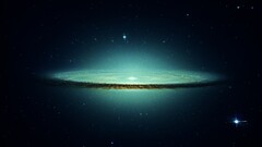 Space galaxy Sombrero Galaxy space art digital art