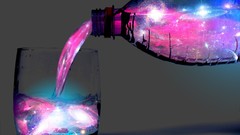 Space glass abstract digital art