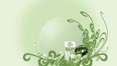 Space Green abstract