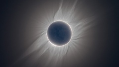Space image eclipse Solar total 1366x768