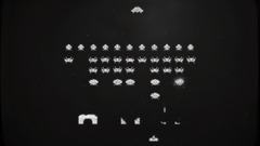 Space Invaders video games artwork retro games monochrome