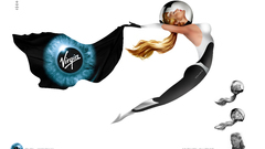 Space logo travel abstract