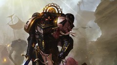 Space Marine Swords warhammer 40 000 video games armored suit 