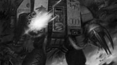 Space Marines monochrome concept