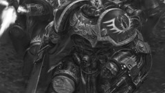 Space Marines monochrome concept