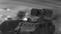 Space Marines monochrome concept