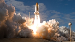 Space NASA 2009 Liftoff afternoon gpw ksc