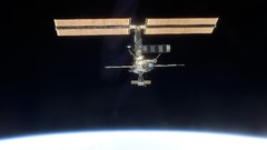 Space orbit Earth iss