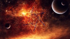 Space Photoshop fantasy art pattern polyscape space art