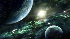 Space planet Stars space art digital art