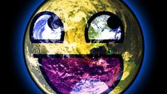 Space planets awesome face