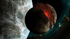 Space planets outer space artwork